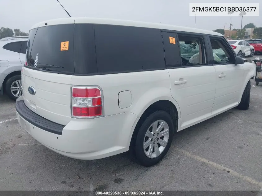 2011 Ford Flex Se VIN: 2FMGK5BC1BBD36377 Lot: 40220535