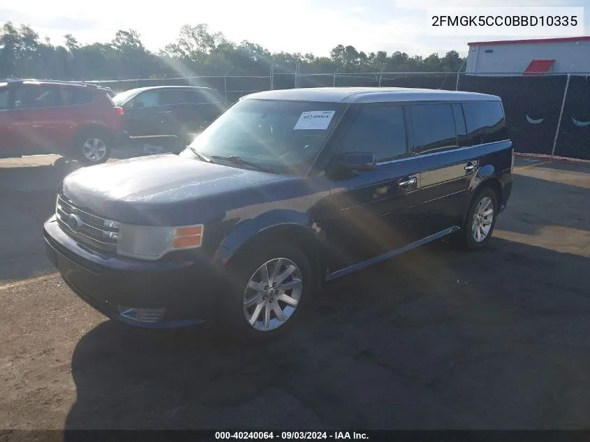 2FMGK5CC0BBD10335 2011 Ford Flex Sel