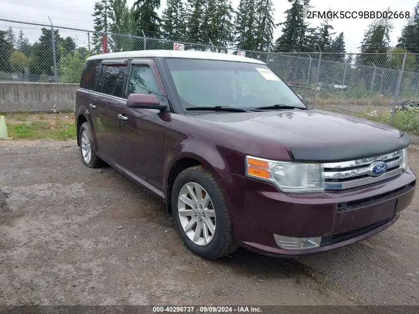 2011 Ford Flex Sel VIN: 2FMGK5CC9BBD02668 Lot: 40296737