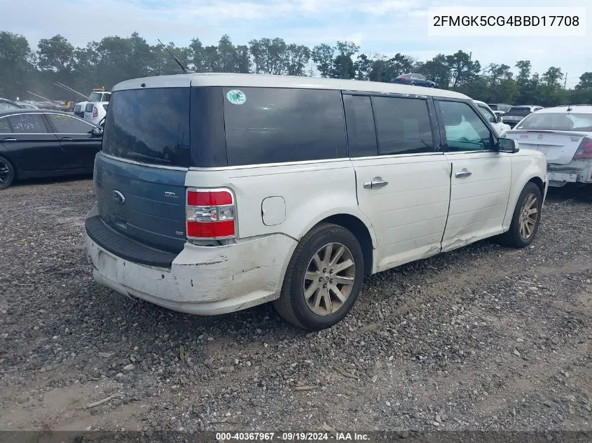 2011 Ford Flex Sel VIN: 2FMGK5CG4BBD17708 Lot: 40367967