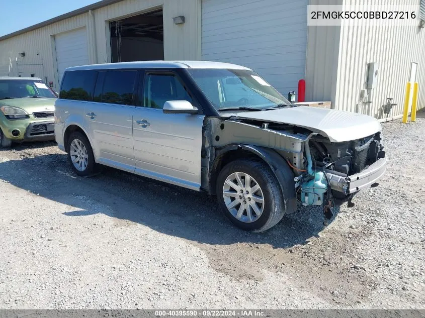 2FMGK5CC0BBD27216 2011 Ford Flex Sel