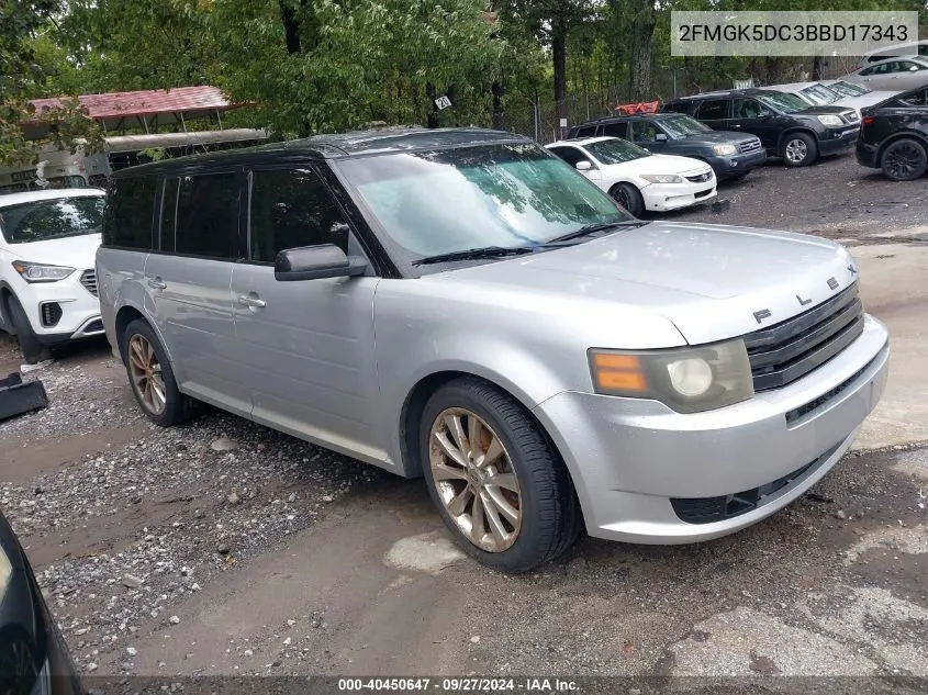 2011 Ford Flex Titanium VIN: 2FMGK5DC3BBD17343 Lot: 40450647