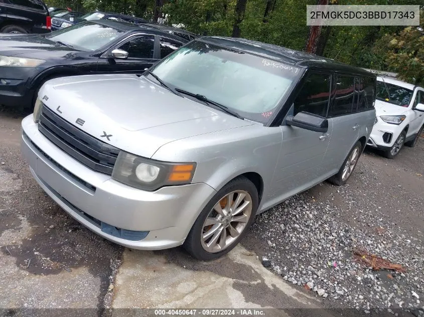 2011 Ford Flex Titanium VIN: 2FMGK5DC3BBD17343 Lot: 40450647