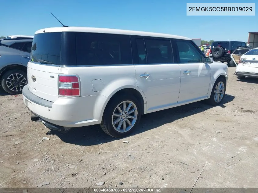 2011 Ford Flex Sel VIN: 2FMGK5CC5BBD19029 Lot: 40458786