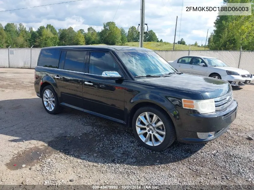 2011 Ford Flex Limited VIN: 2FMGK5DC1BBD06003 Lot: 40479992