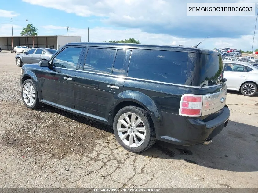 2011 Ford Flex Limited VIN: 2FMGK5DC1BBD06003 Lot: 40479992