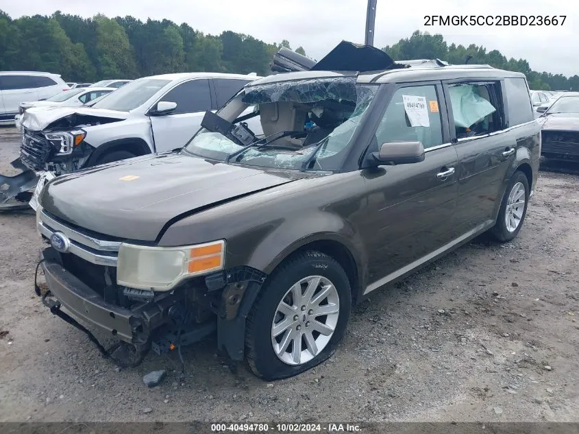 2011 Ford Flex Sel VIN: 2FMGK5CC2BBD23667 Lot: 40494780