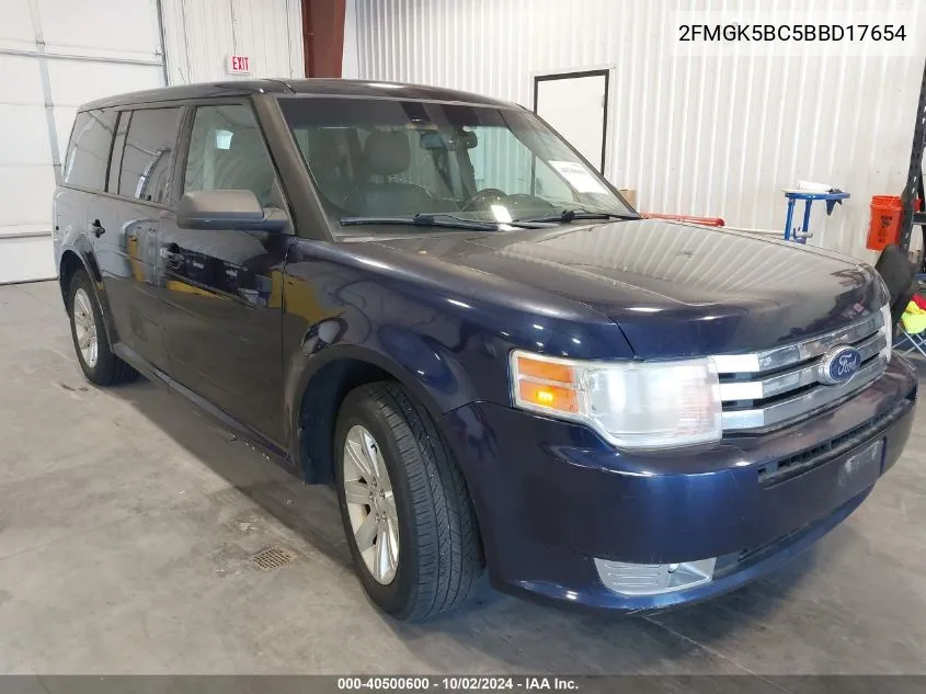 2011 Ford Flex Se VIN: 2FMGK5BC5BBD17654 Lot: 40500600