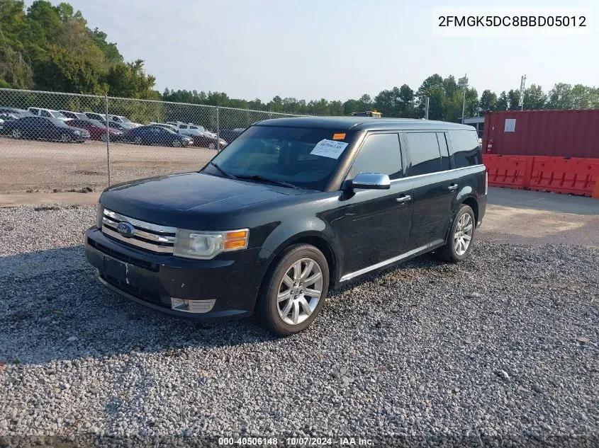 2011 Ford Flex Limited VIN: 2FMGK5DC8BBD05012 Lot: 40506148