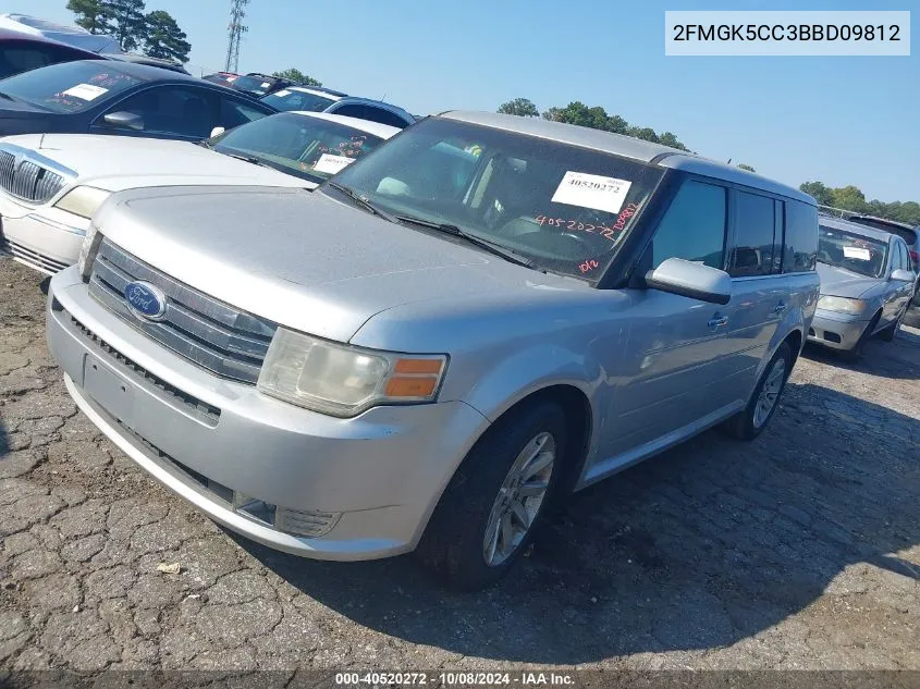 2011 Ford Flex Sel VIN: 2FMGK5CC3BBD09812 Lot: 40520272