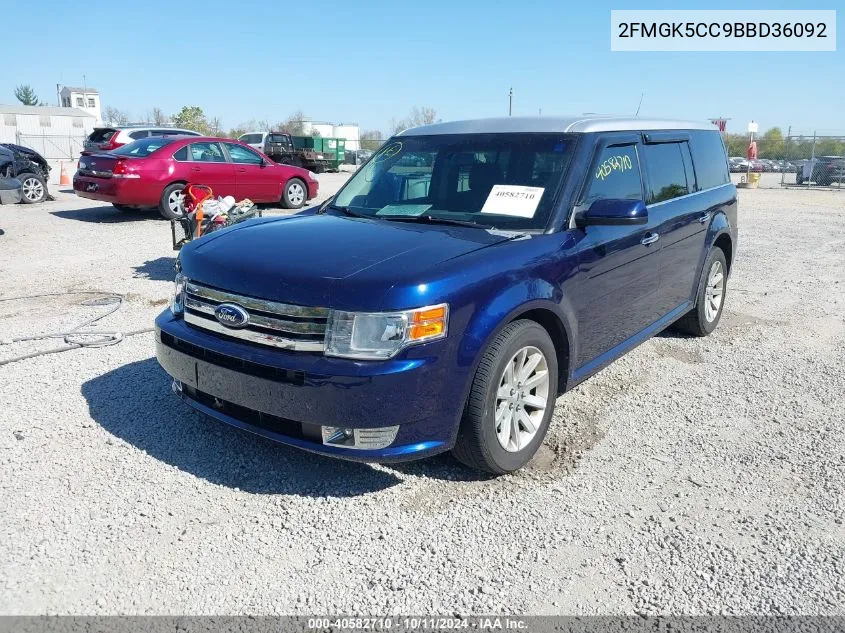 2011 Ford Flex Sel VIN: 2FMGK5CC9BBD36092 Lot: 40582710