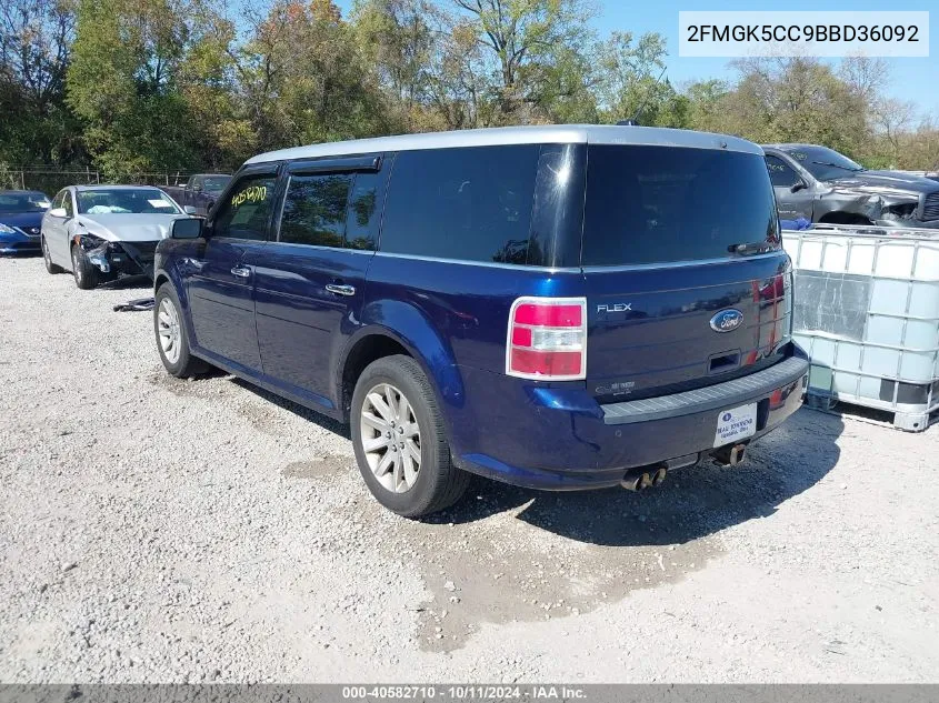 2011 Ford Flex Sel VIN: 2FMGK5CC9BBD36092 Lot: 40582710