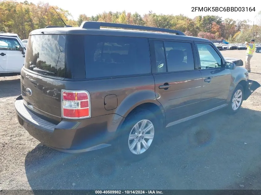 2011 Ford Flex Se VIN: 2FMGK5BC6BBD03164 Lot: 40589982