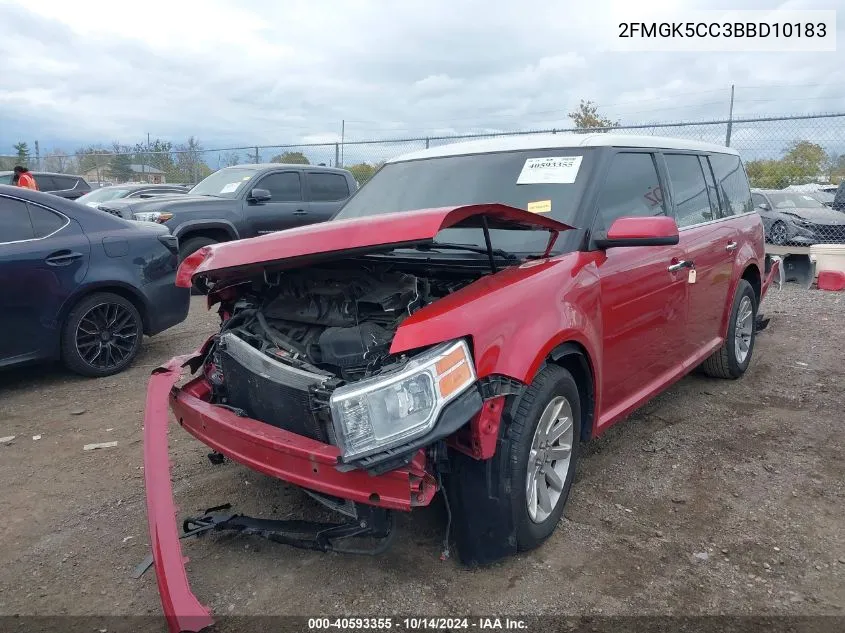 2011 Ford Flex Sel VIN: 2FMGK5CC3BBD10183 Lot: 40593355