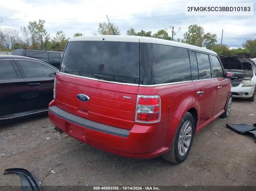 2011 Ford Flex Sel VIN: 2FMGK5CC3BBD10183 Lot: 40593355