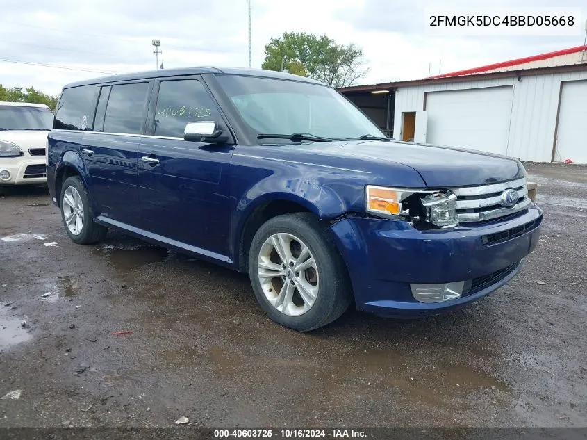 2011 Ford Flex Limited VIN: 2FMGK5DC4BBD05668 Lot: 40603725