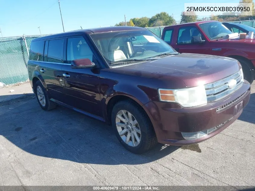 2011 Ford Flex Sel VIN: 2FMGK5CCXBBD30950 Lot: 40609479