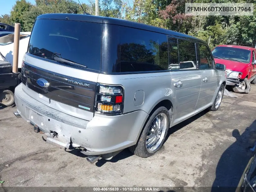 2011 Ford Flex Titanium VIN: 2FMHK6DTXBBD17964 Lot: 40615839