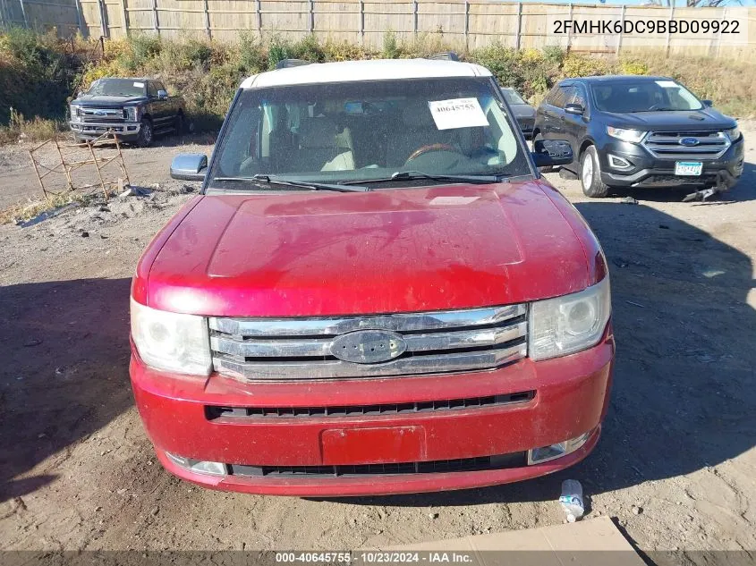 2011 Ford Flex Limited VIN: 2FMHK6DC9BBD09922 Lot: 40645755