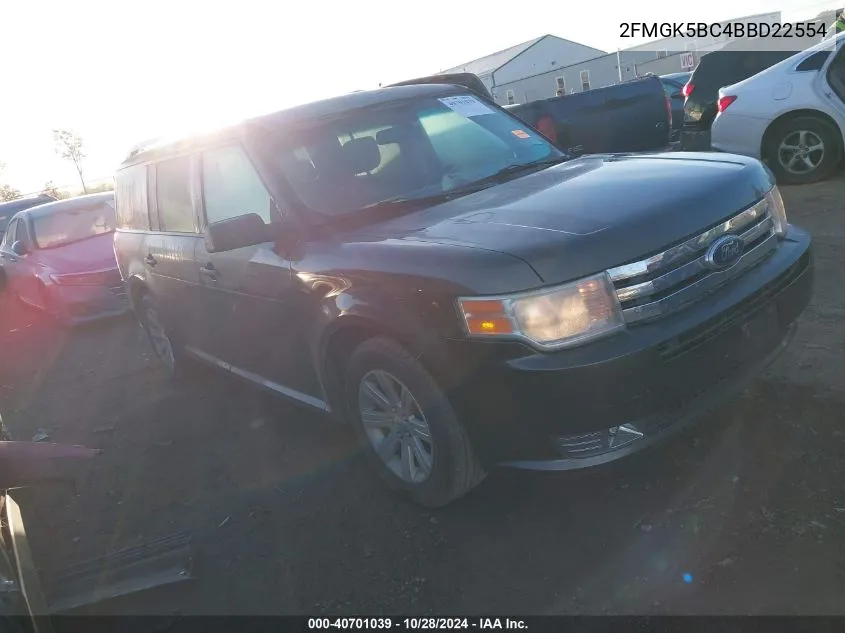 2011 Ford Flex Se VIN: 2FMGK5BC4BBD22554 Lot: 40701039