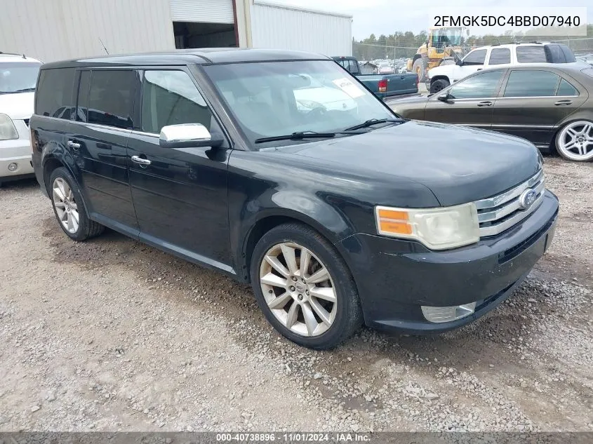 2011 Ford Flex Limited VIN: 2FMGK5DC4BBD07940 Lot: 40738896