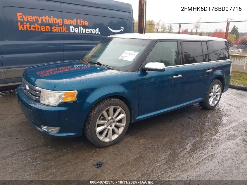 2011 Ford Flex Limited VIN: 2FMHK6DT7BBD07716 Lot: 40742570