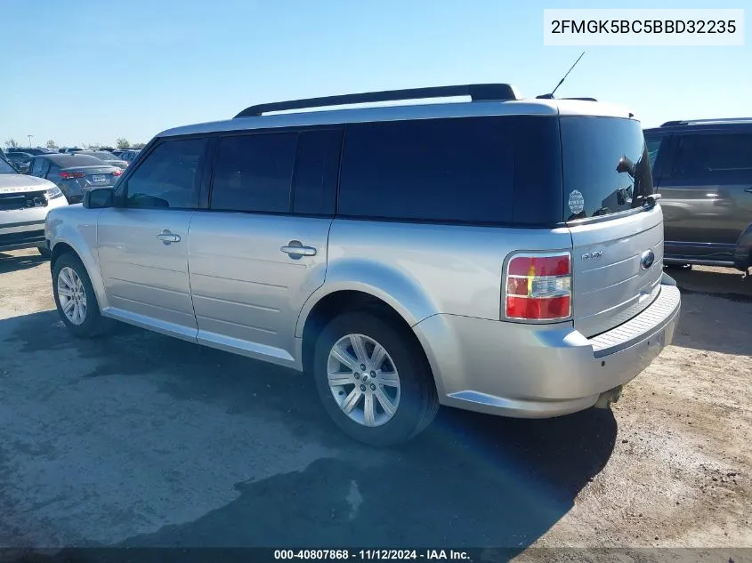 2011 Ford Flex Se VIN: 2FMGK5BC5BBD32235 Lot: 40807868