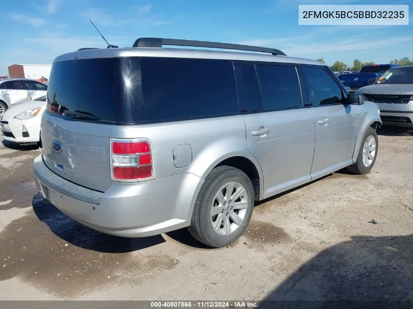 2011 Ford Flex Se VIN: 2FMGK5BC5BBD32235 Lot: 40807868