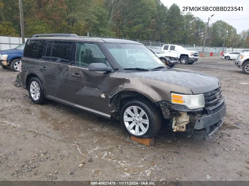 2011 Ford Flex Se VIN: 2FMGK5BC0BBD23541 Lot: 40821478