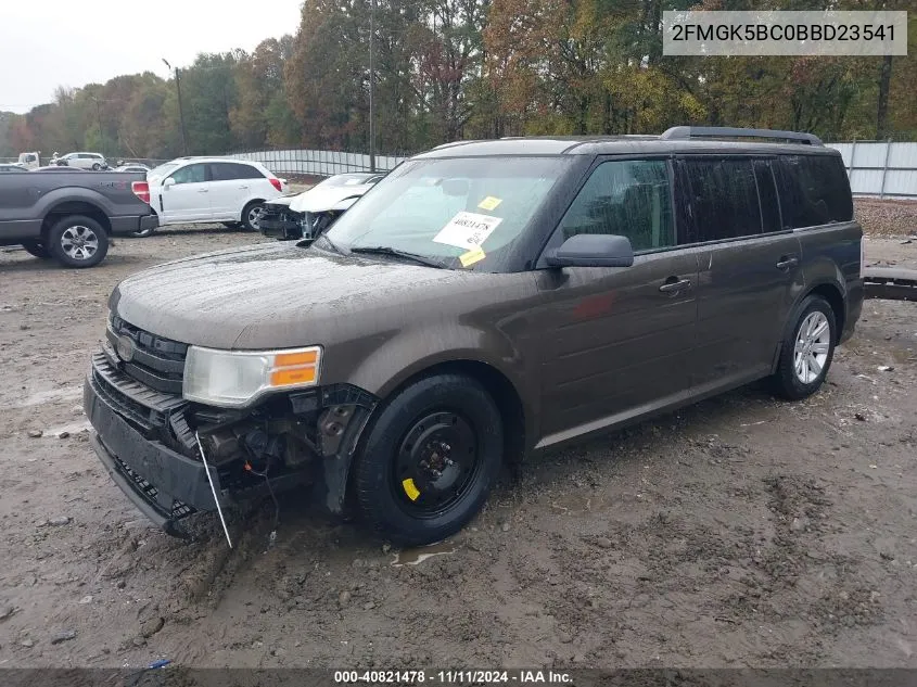 2011 Ford Flex Se VIN: 2FMGK5BC0BBD23541 Lot: 40821478