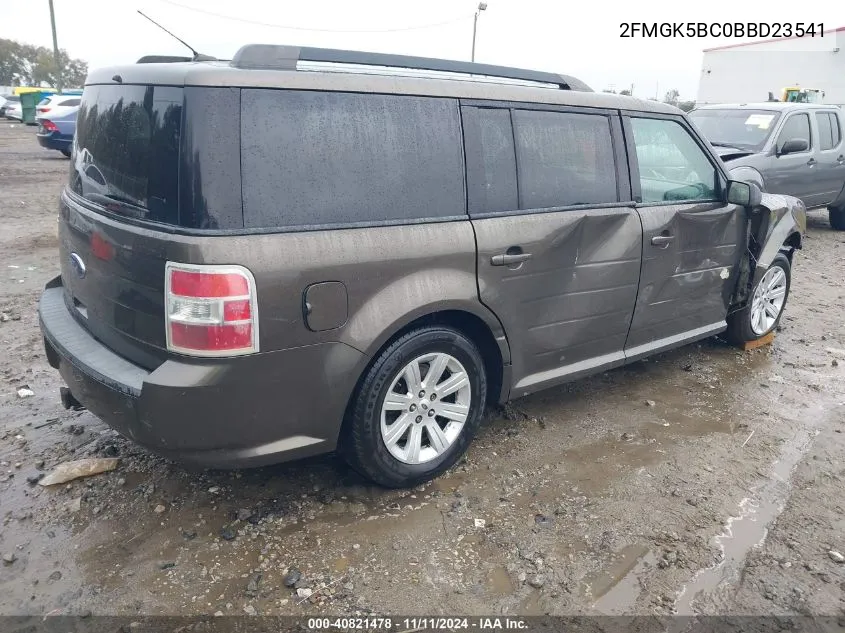 2011 Ford Flex Se VIN: 2FMGK5BC0BBD23541 Lot: 40821478