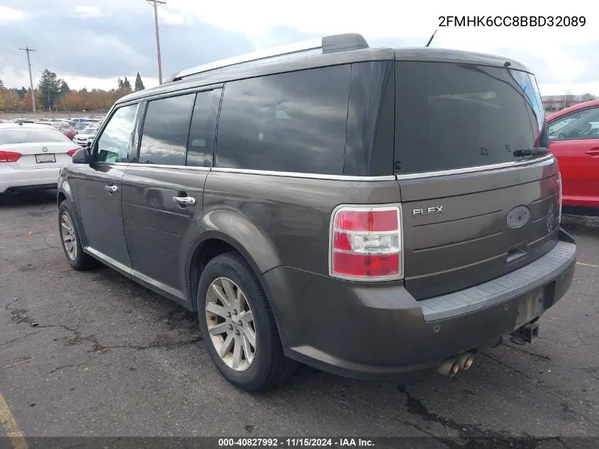 2011 Ford Flex Sel VIN: 2FMHK6CC8BBD32089 Lot: 40827992