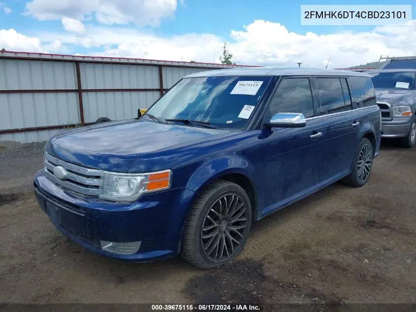 2012 Ford Flex Limited VIN: 2FMHK6DT4CBD23101 Lot: 39675115