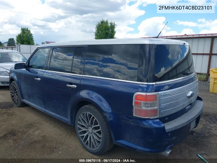 2012 Ford Flex Limited VIN: 2FMHK6DT4CBD23101 Lot: 39675115