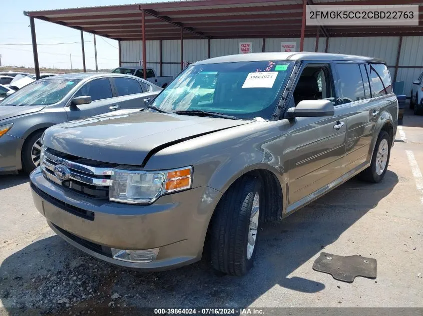 2FMGK5CC2CBD22763 2012 Ford Flex Sel