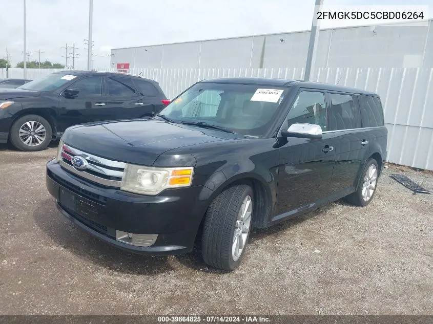 2012 Ford Flex Limited VIN: 2FMGK5DC5CBD06264 Lot: 39864825