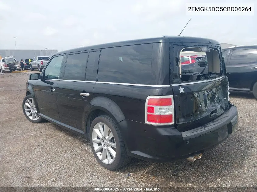 2012 Ford Flex Limited VIN: 2FMGK5DC5CBD06264 Lot: 39864825