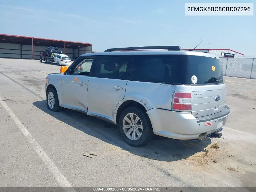 2012 Ford Flex Se VIN: 2FMGK5BC8CBD07296 Lot: 40009260