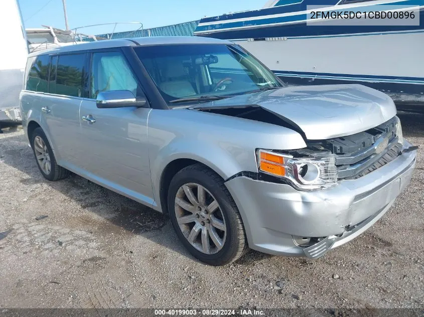 2012 Ford Flex Limited VIN: 2FMGK5DC1CBD00896 Lot: 40199003