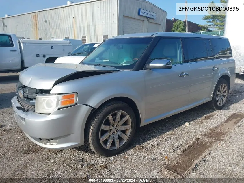 2012 Ford Flex Limited VIN: 2FMGK5DC1CBD00896 Lot: 40199003