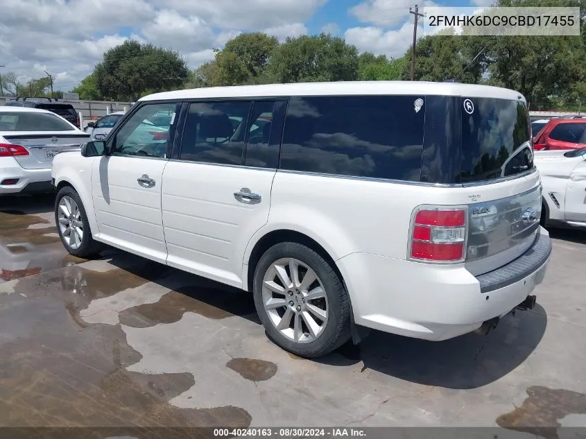 2012 Ford Flex Limited VIN: 2FMHK6DC9CBD17455 Lot: 40240163