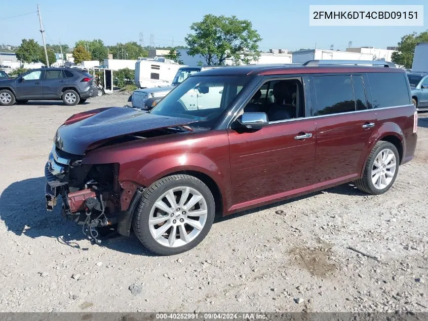 2FMHK6DT4CBD09151 2012 Ford Flex Limited