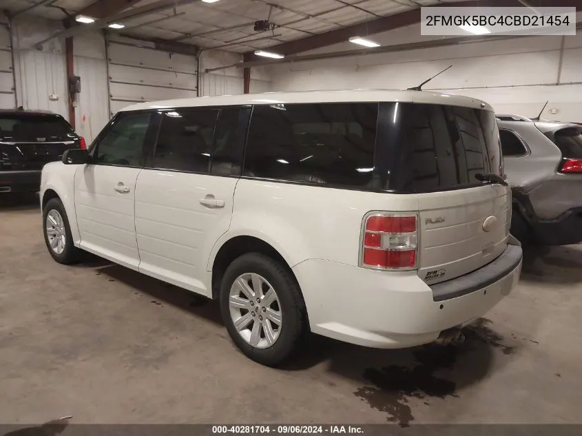 2012 Ford Flex Se VIN: 2FMGK5BC4CBD21454 Lot: 40281704