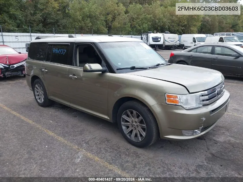 2012 Ford Flex Sel VIN: 2FMHK6CC3CBD03603 Lot: 40401437