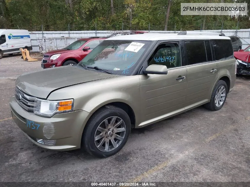 2012 Ford Flex Sel VIN: 2FMHK6CC3CBD03603 Lot: 40401437