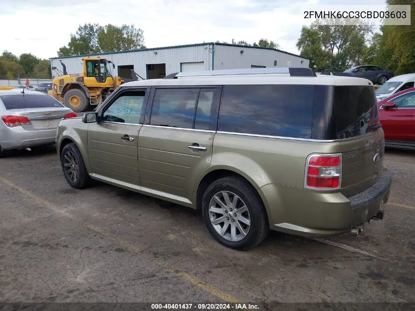 2012 Ford Flex Sel VIN: 2FMHK6CC3CBD03603 Lot: 40401437