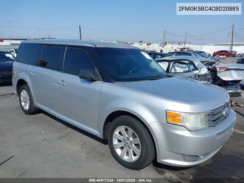 2012 Ford Flex Se VIN: 2FMGK5BC4CBD20885 Lot: 40417234