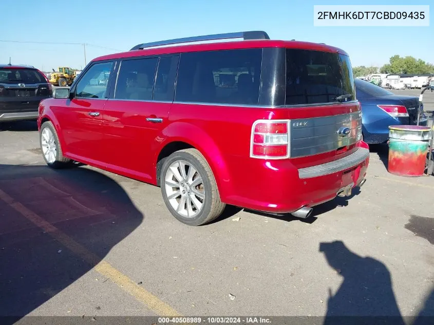 2012 Ford Flex Limited VIN: 2FMHK6DT7CBD09435 Lot: 40508989