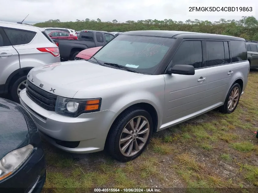 2012 Ford Flex Limited VIN: 2FMGK5DC4CBD19863 Lot: 40515564