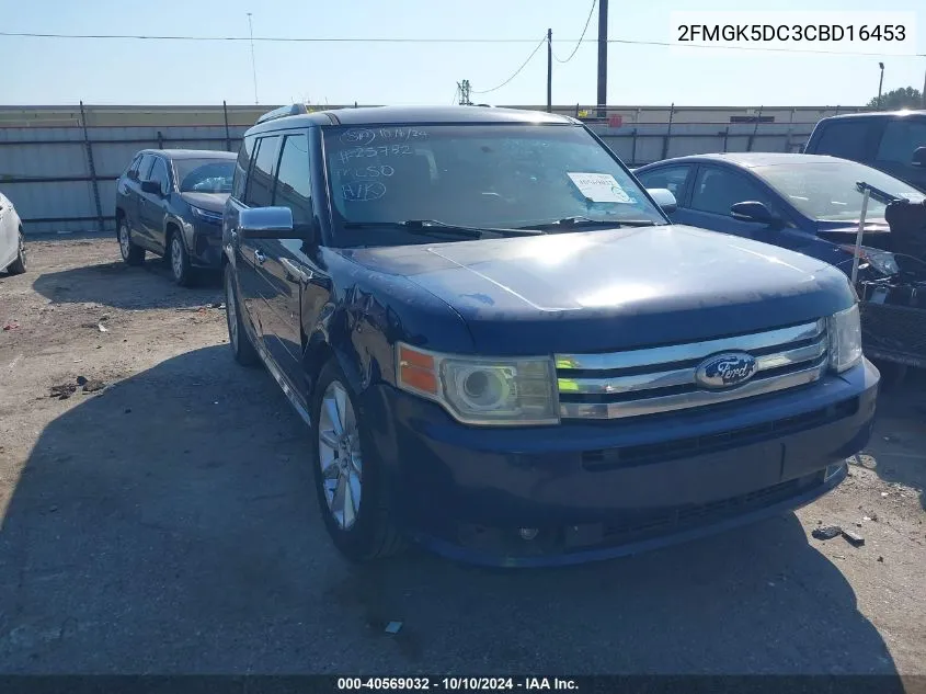 2012 Ford Flex Limited VIN: 2FMGK5DC3CBD16453 Lot: 40569032